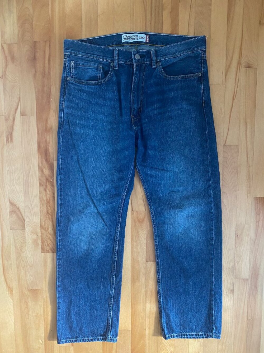 Men's Levi's 505 Blue Jeans W34 L30 (Made in 2011) Straight Fit